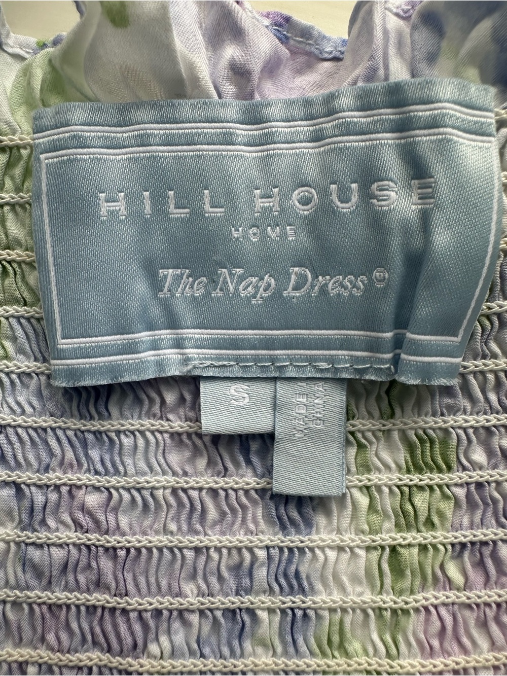 Hill House Ellie Nap Dress. Mrs Alice Blue Hydrangea. S. EUC. - Picture 6 of 6